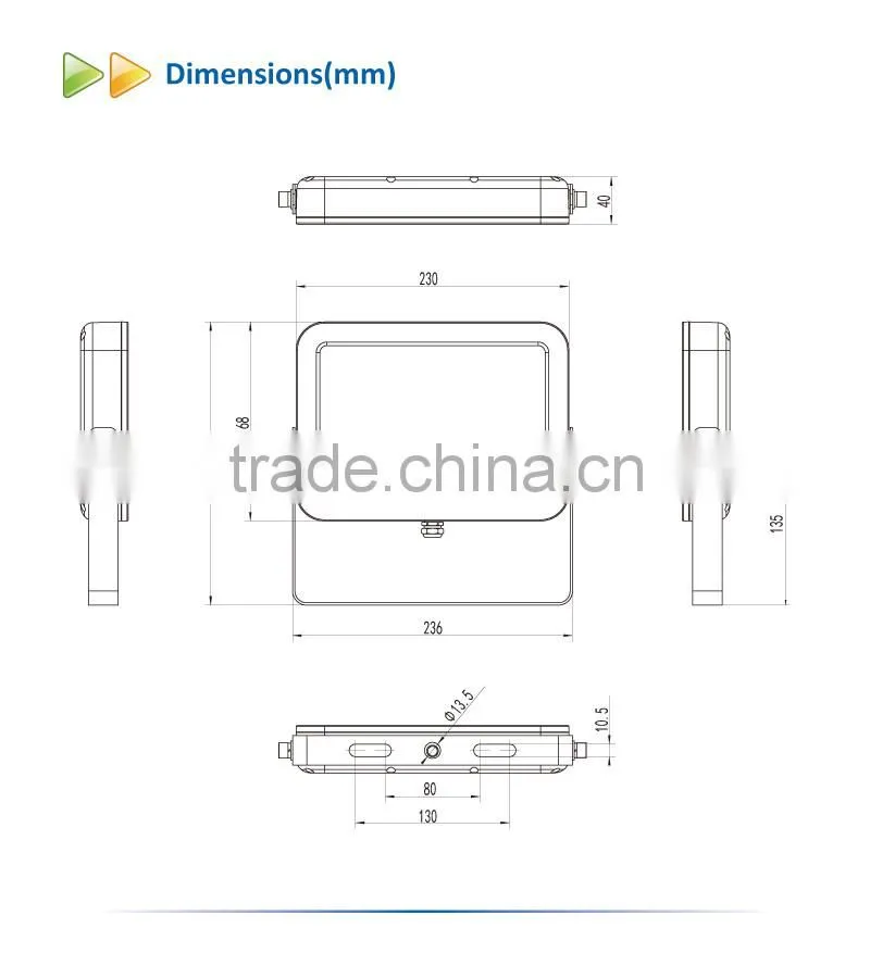 IP65 30W waterproof outdoor LED Flood Light