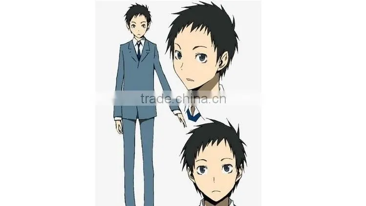 Top quality Factory heat resistant anime Durarara!! Mikado Ryugamine cosplay wig natural hair wig