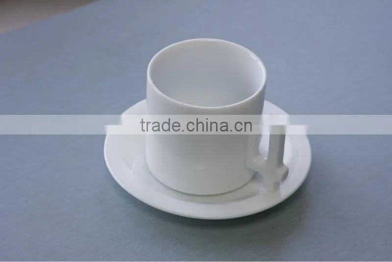 ceramic coffee cup and saucer