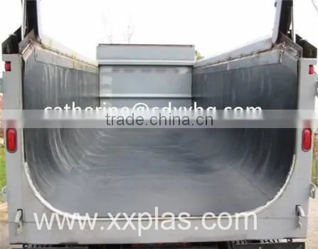 10mm UHMW-PE plastic for tipper truck floor covering, wear-resisting liner for truck, self-lubricating UHMWPE liner