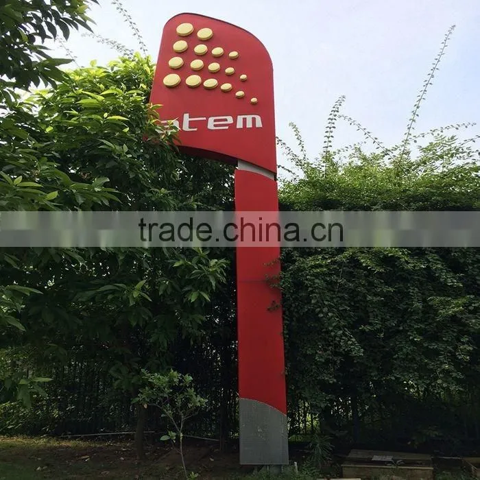 Outdoor Logo Led Advertising Totem Signage