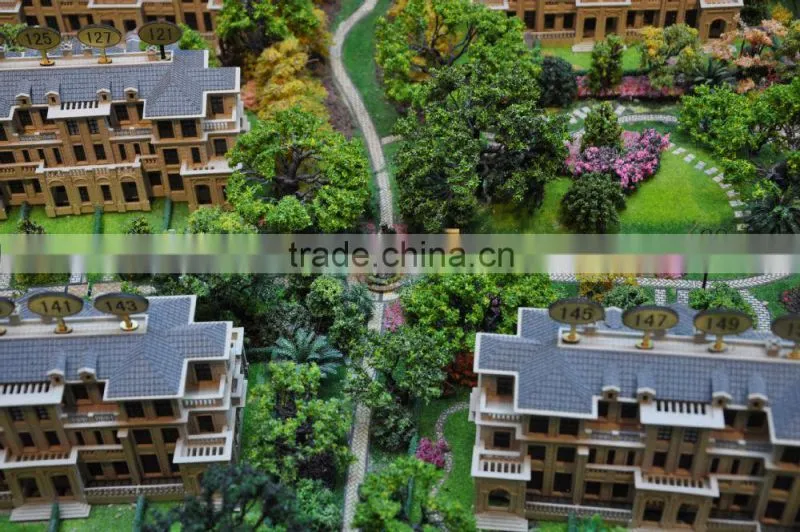 Building scale miniature model for real estate sale centre