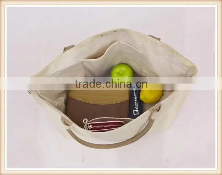 Fashion European style jute tote bag