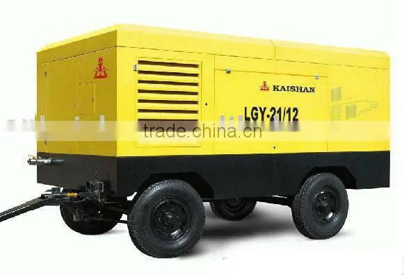 250kw high-efficient Electric portable screw air compressor for for civil construction project