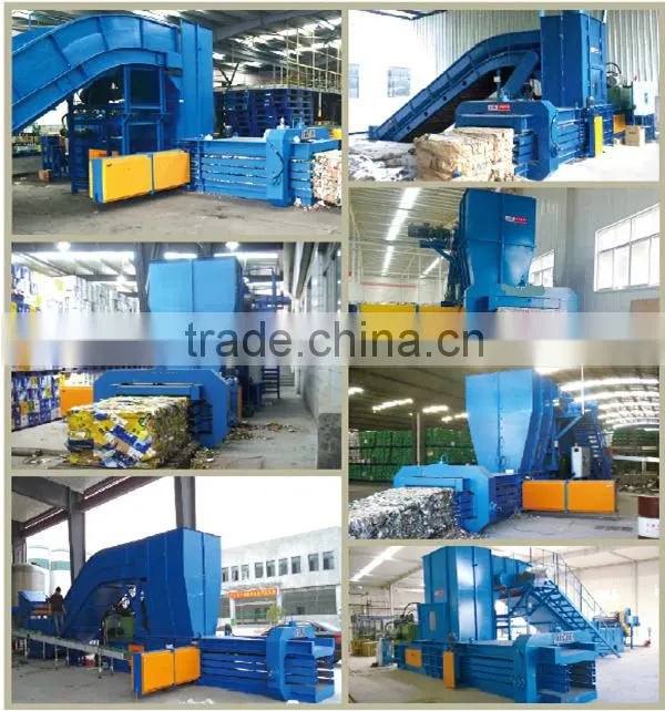 Automatic waste paper baler machine with high pressure
