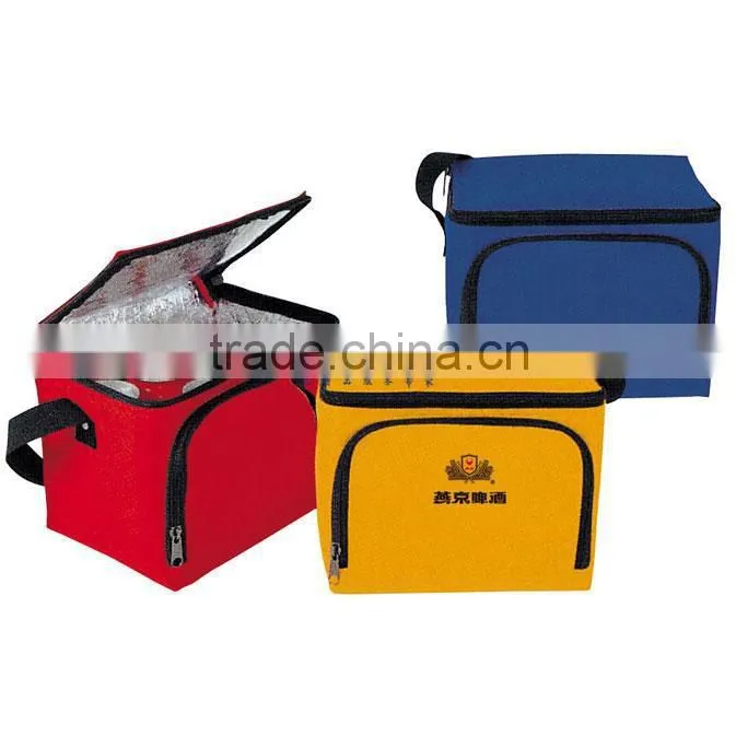2014 Hot sell 6 pack beer can bottle insulated cooler lunch bag