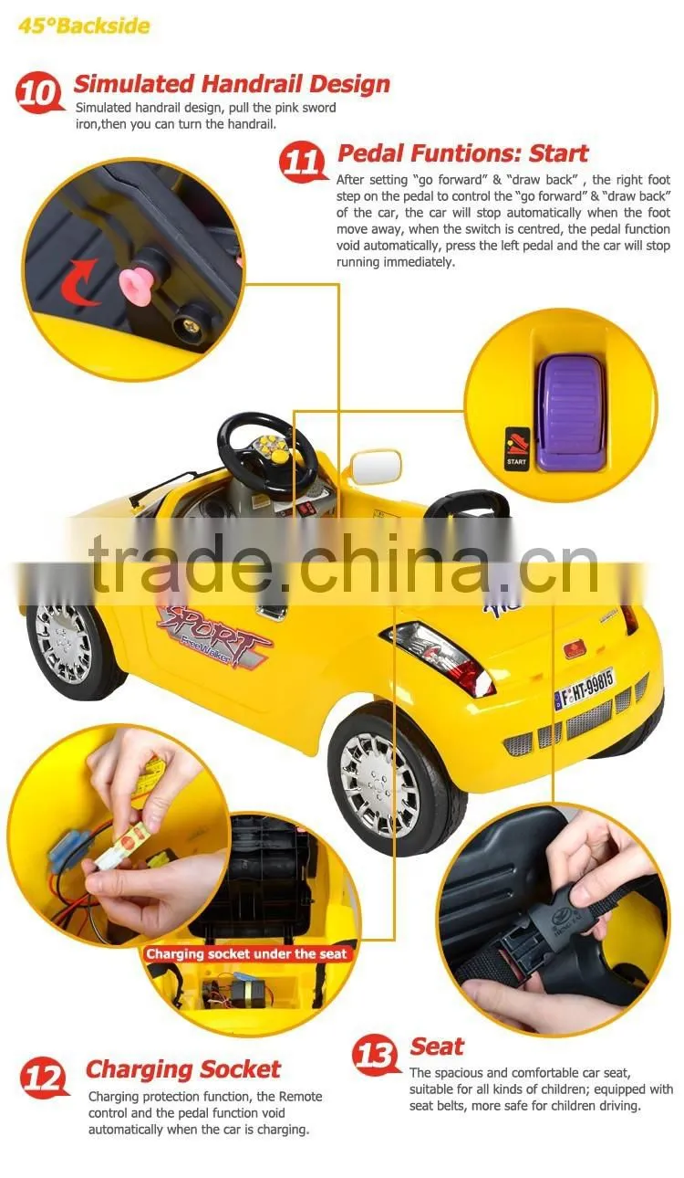 Wholesale Ride on Battery Operated Kids Baby Car,kids electric car baby toys,