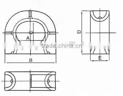 Casting Marine Closed Chocks JIS F2005-75
