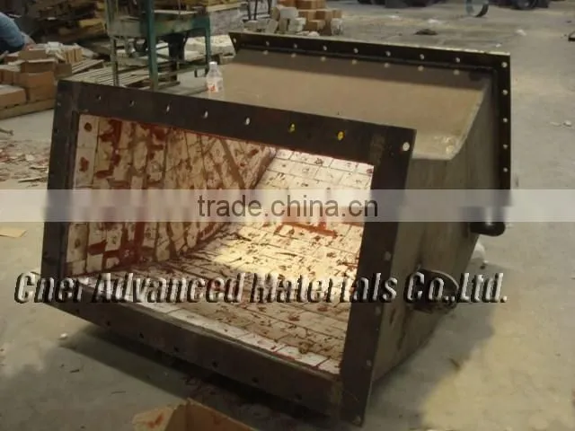 Hot Sale Alumina Ceramic Lined Cyclone/Inlet Head For Mining