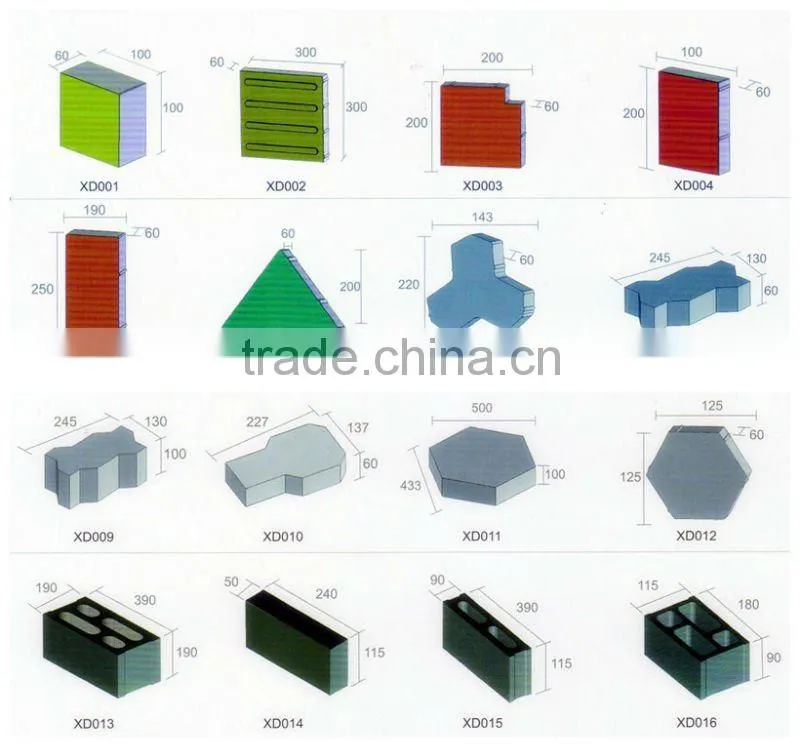 China Concrete Interlocking Block Machine QMY6-25