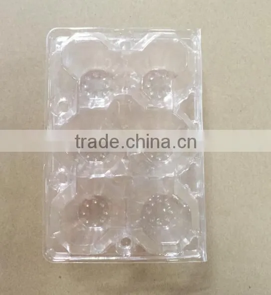 recyclable 6 plastic egg carton