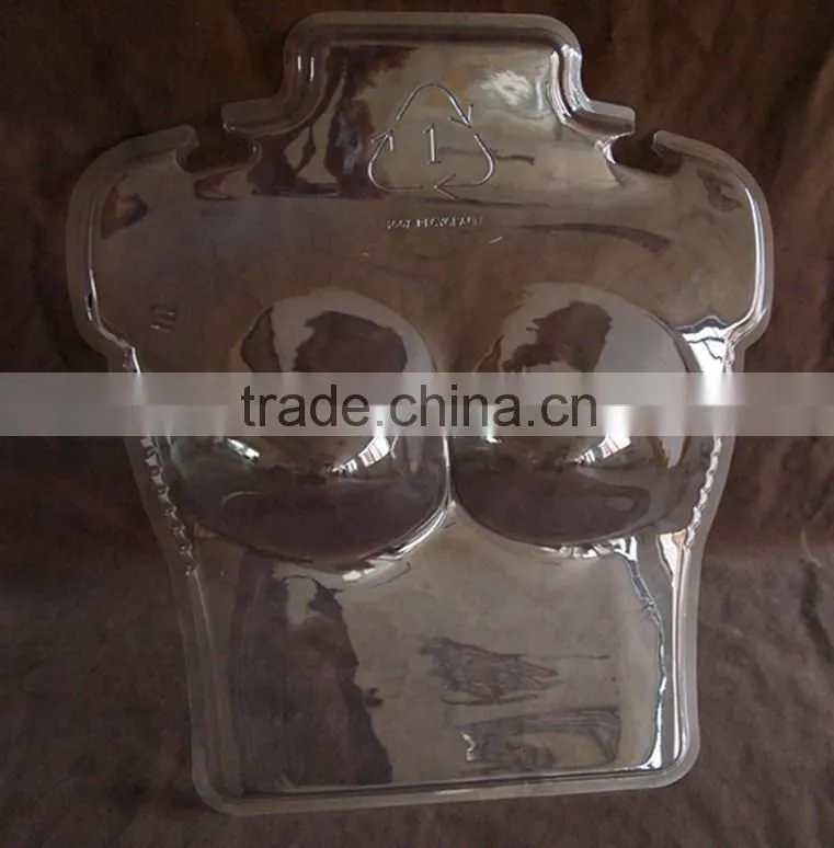 Vacuum thermoforming plastic female mannequin hanger