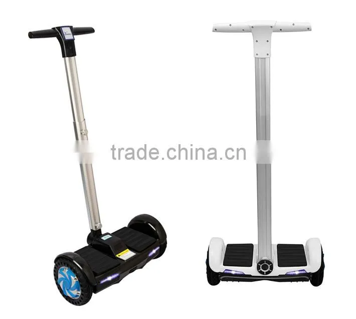 2016 New product mobility electric hoverboard with led light cover handle bar