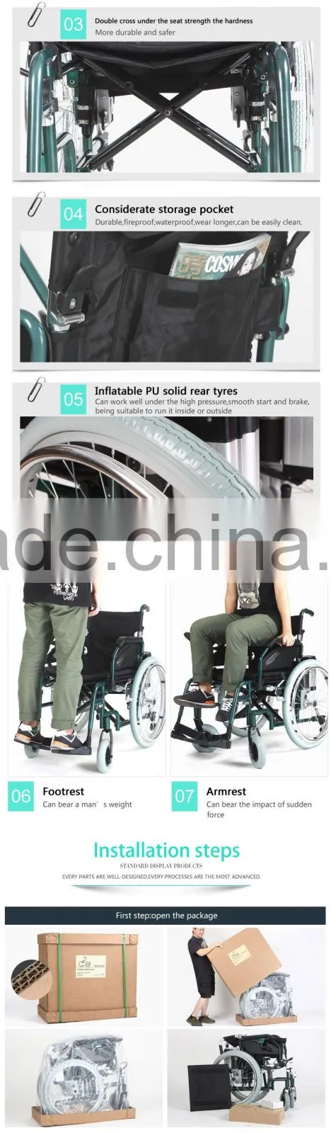 TopMedi folding Aluminum handicapped power electric wheelchair prices for disabled people(electric wheelchair for handicapped)