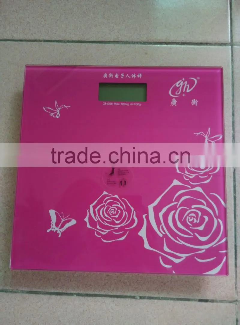 Electronic Human Weighing Scale Large Screen green Vision Health Scale