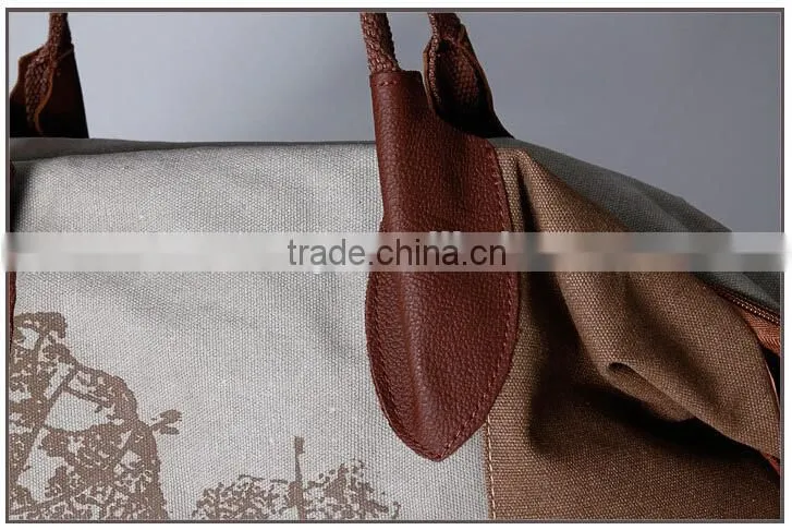 fashion casual 12oz canvas shoulder bag