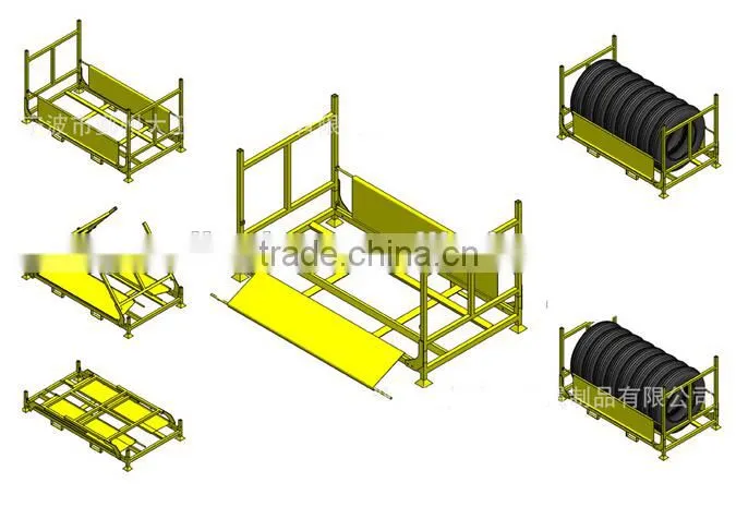 Australia Metal tire display stand with wheels