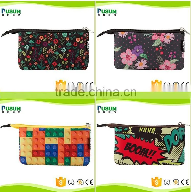 promotion fashion purple customized pencil case