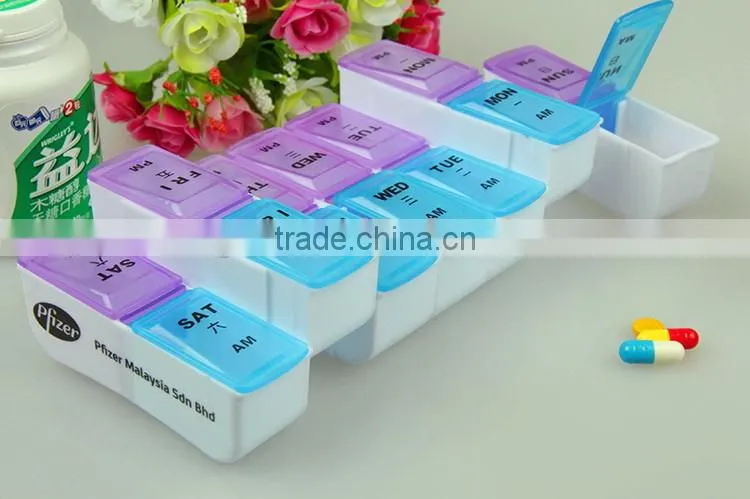 Customized Useful Medication Useful Plastic Pill Box