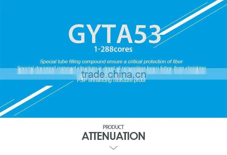 12 core fiber cable GYTA53 for telecom
