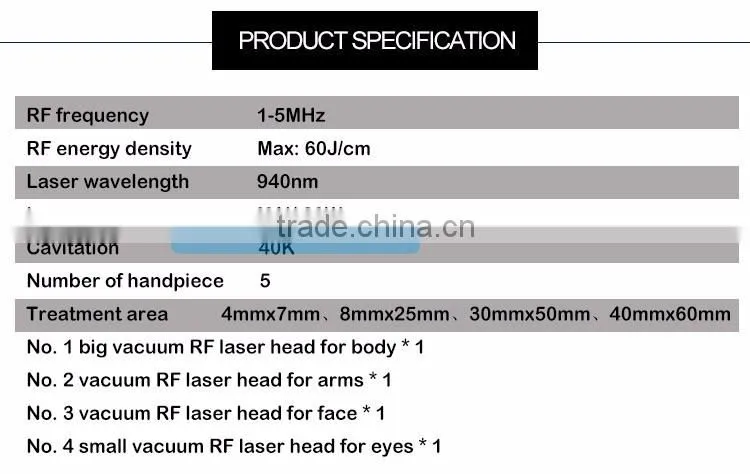Fast fat removal machine Vacuum Roller+RF+Laser body slimming machine