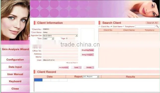 Most Advanced Intelligent 15Mega Pixel fs-1500 magic skin analyzer
