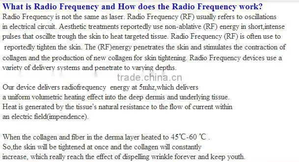 hot sale skin tightening face rejuvenation rf lifting machine with best price