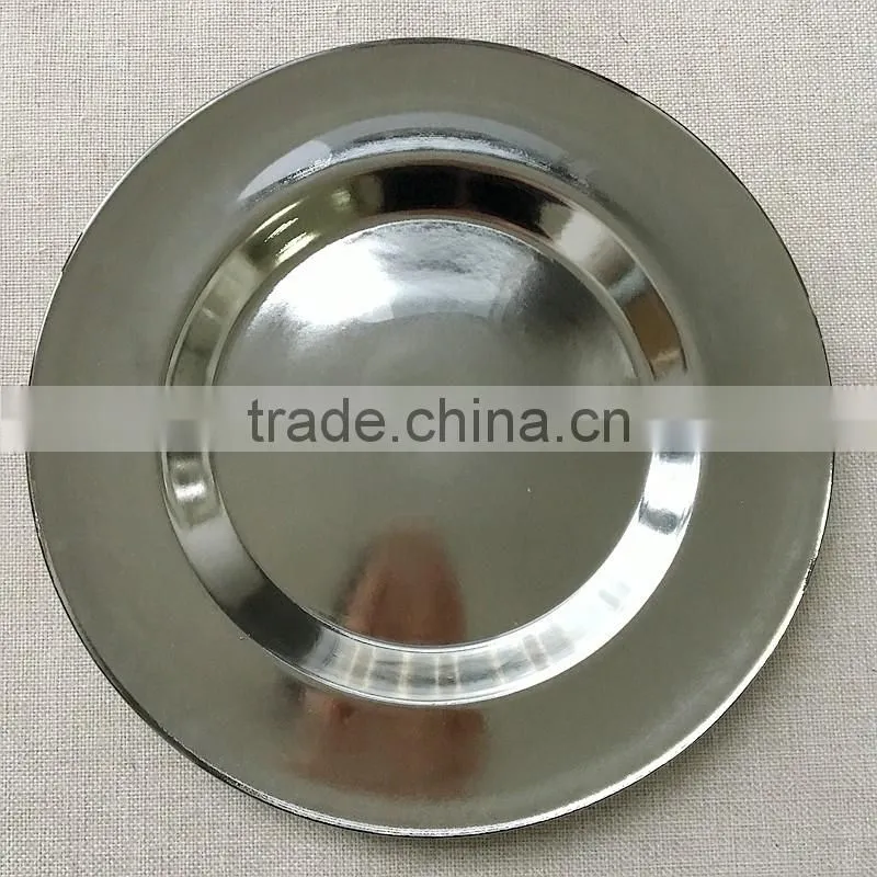 wholesale fancy dishes silver gold glass dish plate