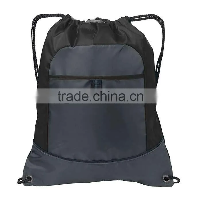 Cheap 210D Polyester Colorful Drawstring Cinch Pack Bag