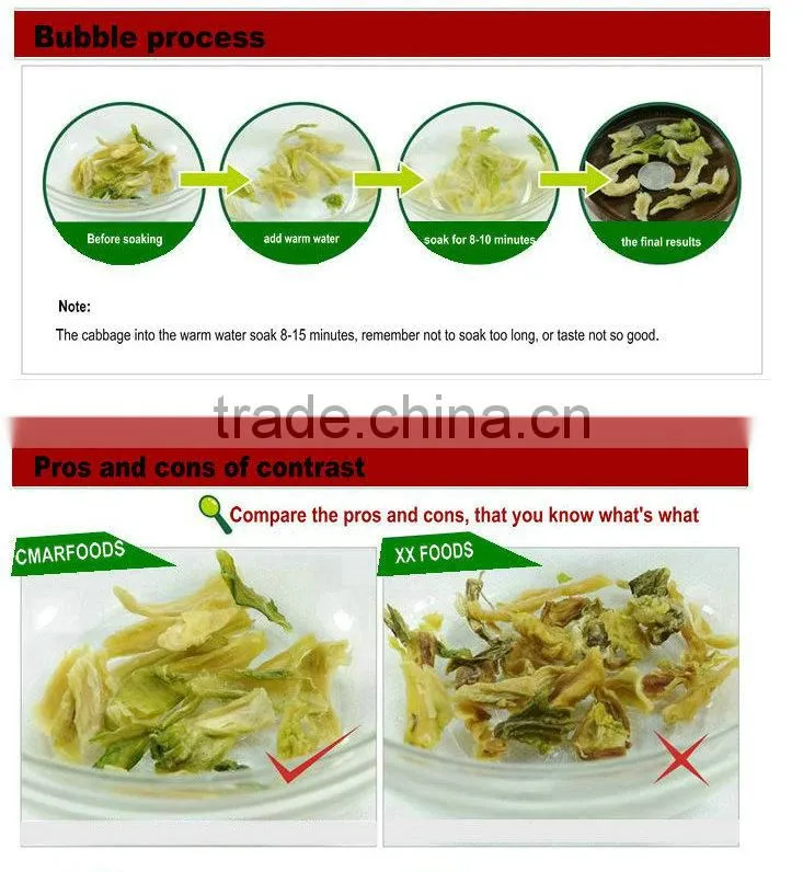 2013 new crop dehydrated Cabbage