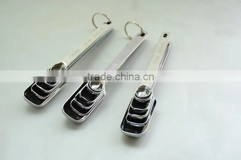17cm length steel magnetic measuring spoon for coffee powder