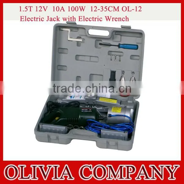 Electric Jack With Impact Wrench 2T Capacity 12-35cm