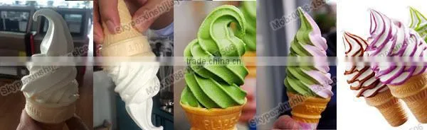 Facory hot sale 2+1 flavor table top ice cream machine