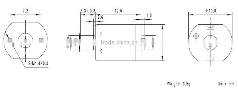 TFF-M10VA,10mm dc motor