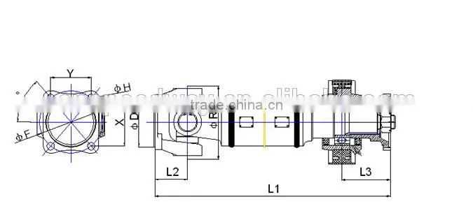 Lowest Price 45# Steel Material Auto Driveline Parts Drive Transmission Shafts with TS/ISO certificate