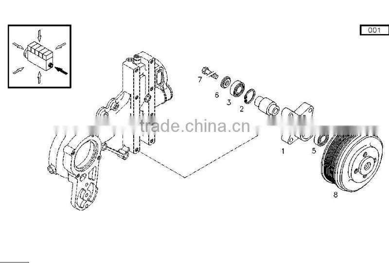 Wholesale Deutz Accessory 2012 Belt Pulley 0425 2889