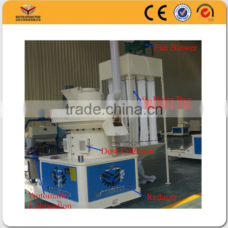 biomass pelleting machine / wood pelleting machine / wood pellet machine