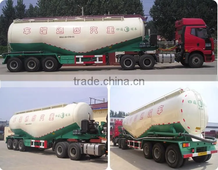 Customized Tanker Trailer Capacity Dry Silo Bulk Cement Bulker Tank Trailer For Sale