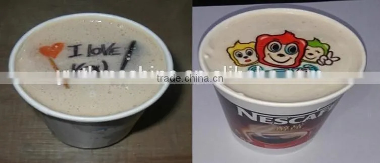 Automatic Table Top Edible Food Printer To Print On Coffee Latte Art