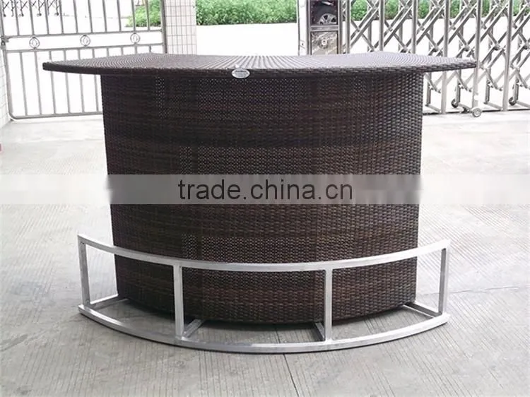 Luxury Bar Counter Rattan Bar Table