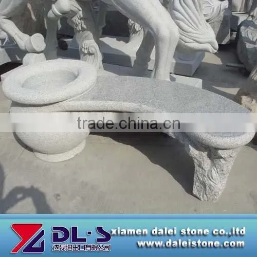 Garden granite chair/bench