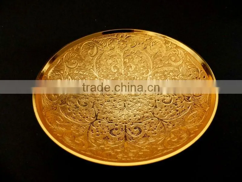 Handmade gift item gold and silver plated goblets