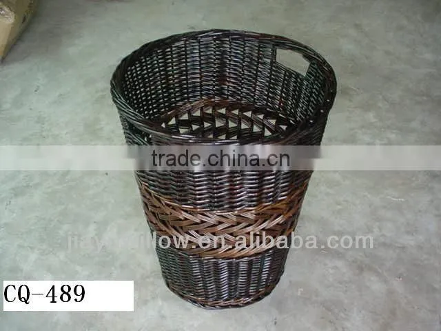wholesale oval willow wicker gift baskets with handle