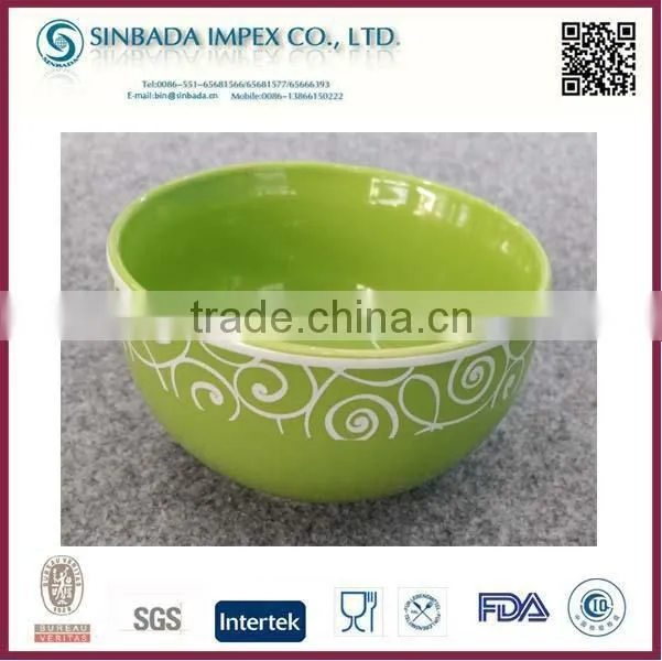 Ceramic Dessert Bowls With Beautiful Decal Wholesale