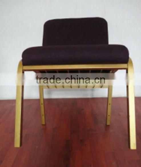 Used church chairs sale ,Metal church chair fabric cushion