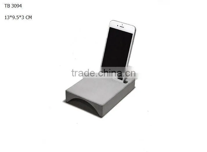 New design Concrete cement pen inserting tube with cat statue