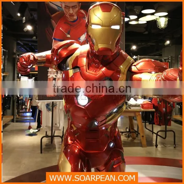 Iron Man fiberglass window display props life size movie statues
