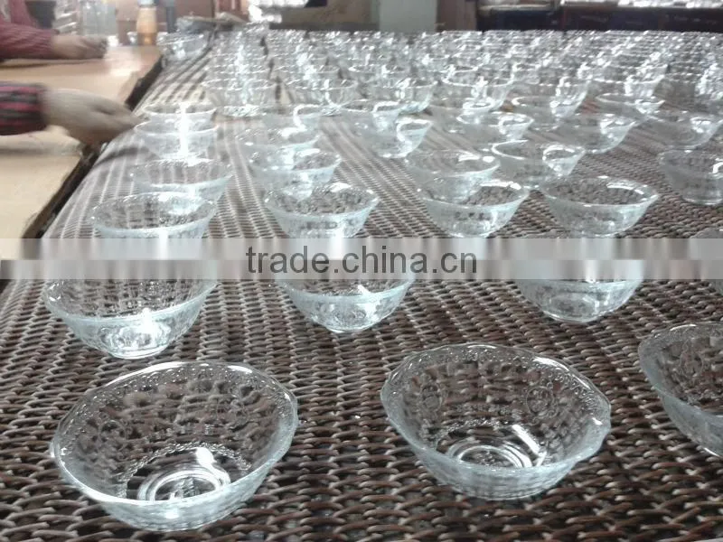 glass bowl, glass salad bowl, glass fruit bottle