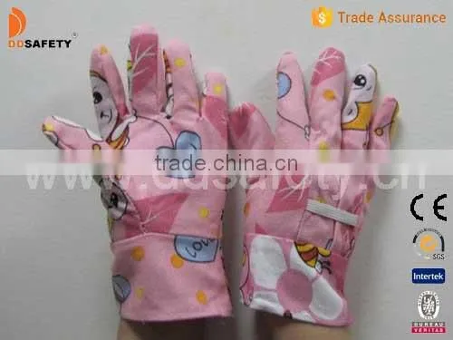DDSAFETY 2017 With 5Years Experience Pink Cotton Kids Garden Glove Maxiflex Gloves