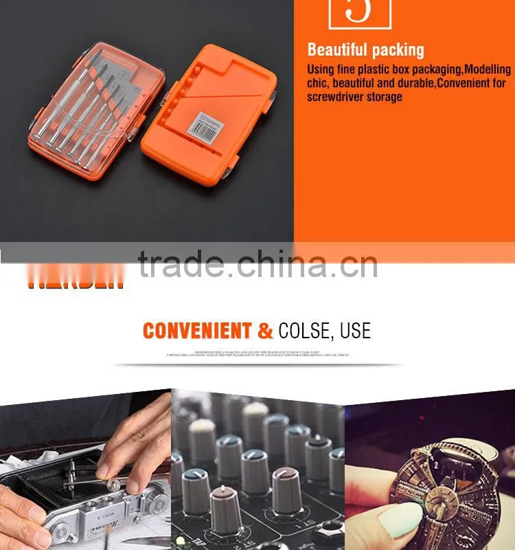 6 pcs precision Screwdriver Set handle tools fastening tools
